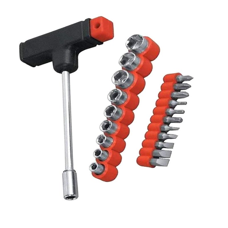 Screwdriver Socket Spannner Set Jackly Wrench Magnetic Toolkit For Home, Office, Car, Bike (21 pc toolkit)  - Image 2