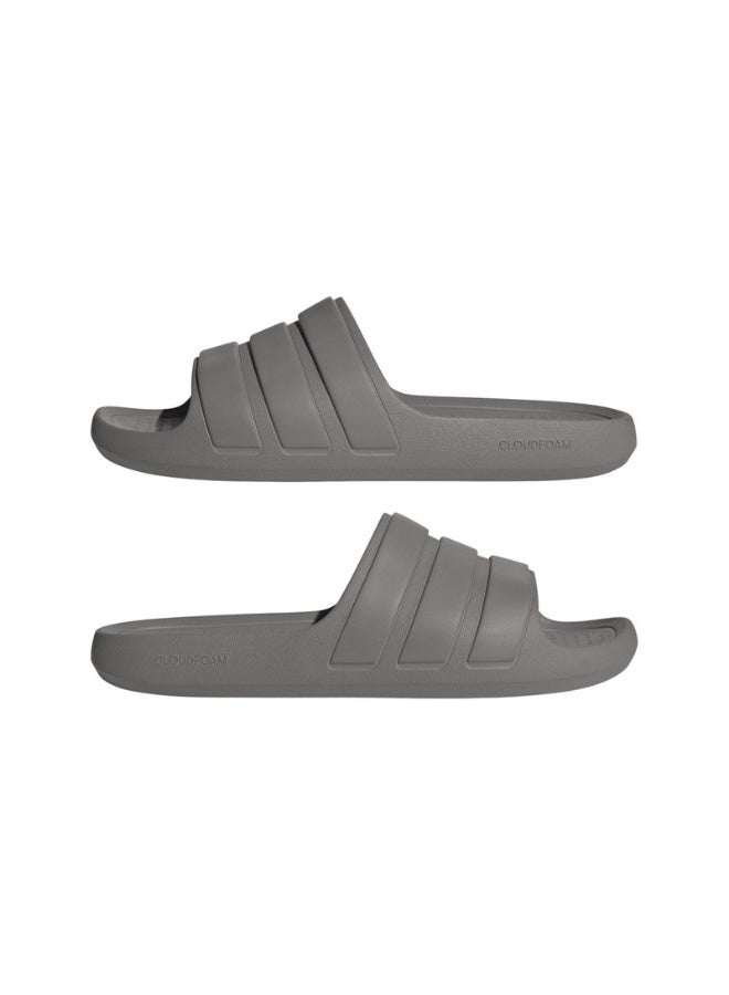 Adidas Adidas Adilette Flow U Grey Sportswear Sandals/Slippers For Unisex  - Image 1