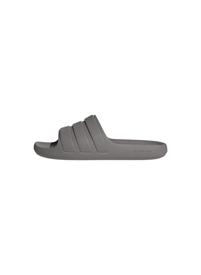 Adidas Adidas Adilette Flow U Grey Sportswear Sandals/Slippers For Unisex  - Image 2