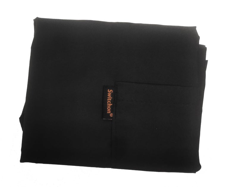 Switchon Polyester Waterproof Black Chef Apron with Front Pocket | Multi-Purpose Cooking, Baking, Gardening, Artwork & Salon | Free Size Unisex Kitchen for Home, Café, Hotel & Restaurant - Image 4