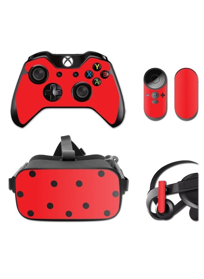 MIGHTY SKINS MightySkins Skin Compatible with Oculus Rift CV1 wrap Cover Sticker Skins Solid Red
