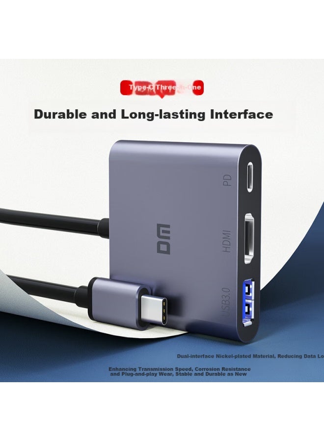 DM Damai Type-C 3-In-1 Docking Station Usb-C To Hdmi/Pd 100W/Usb 3.0 Expansion Integrated Mobile Phone Laptop Converter Chb026 - Image 4