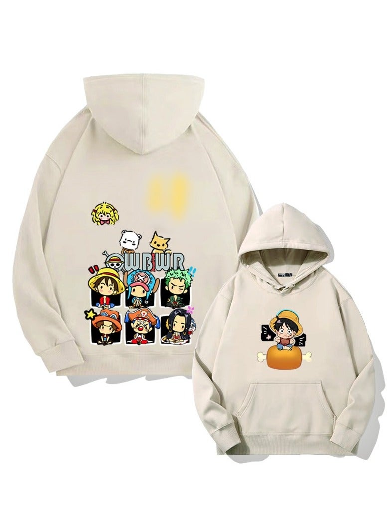 KUYING New One Piece Casual Loose Hooded Sweatshirt  - Image 1