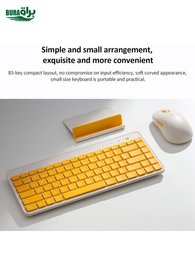 BURAQ - Original Xiaomi XMBXJP01YM 85 Keys Portable Dual-mode Keyboard (Pink) - Image 1