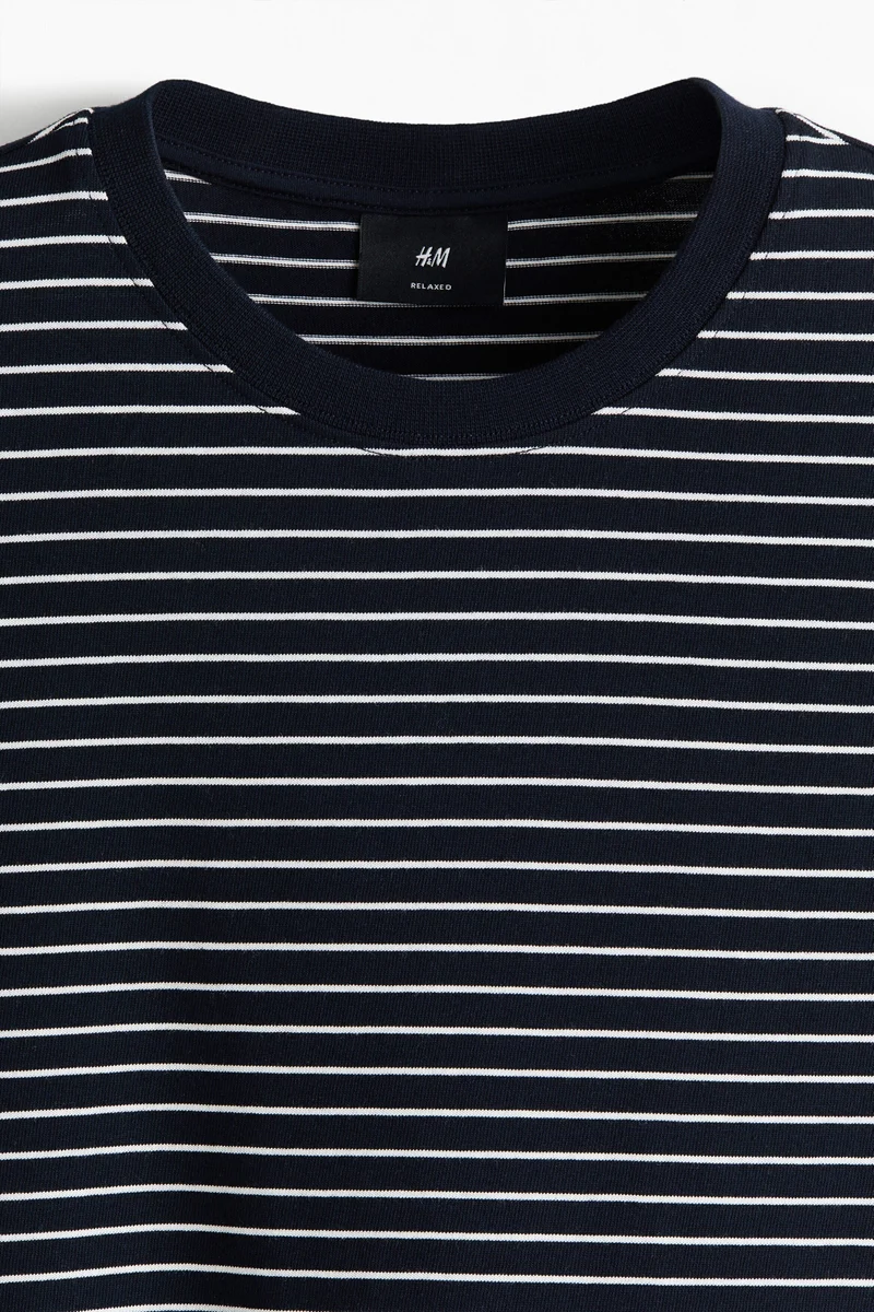 H&M  Relaxed Fit Boxy cotton T-shirt for Men | Best Price UAE