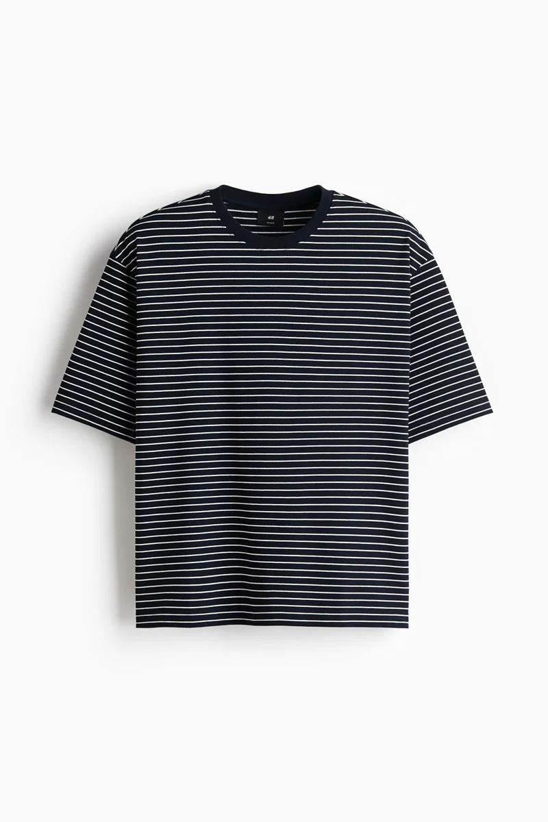 H&M  Relaxed Fit Boxy cotton T-shirt for Men | Best Price UAE