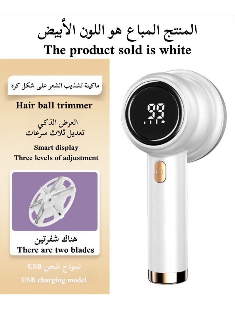 USB Rechargeable Lint Remover,3 modes, long-lasting battery life, stainless steel knife net, 6-blade rotary blade, Quick And Effective Removal Of Pills And Bobbles, Portable Mini Clothes Shaver Lint Remover, Rechargeable for Clothes and sofas  - Image 2