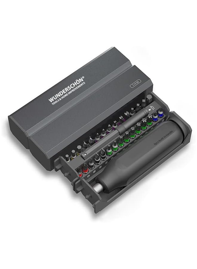 vesus | 40 in 1 Multi Functional Reattaching Screwdriver Set Compact Metal Case_Suitable for Install and Repair Computer- Furniture - Automotive Parts - Appliances - Electronics (Model A-X40) - Image 1