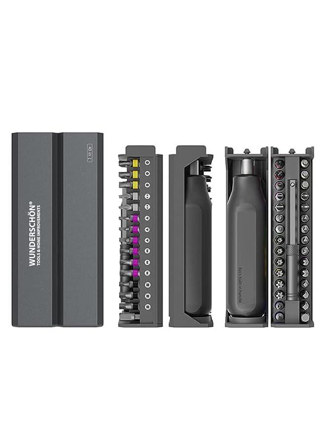 vesus | 40 in 1 Multi Functional Reattaching Screwdriver Set Compact Metal Case_Suitable for Install and Repair Computer- Furniture - Automotive Parts - Appliances - Electronics (Model A-X40) - Image 3