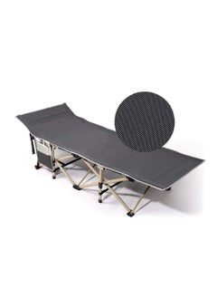 Delavala Delavala Camping Cot 220 KgMax Load Portable Foldable Outdoor Bed With Carry Bag For Adults Kids Heavy Duty Cot For Traveling Gear Supplier Office Nap Home Lounging Metal  - Image 4