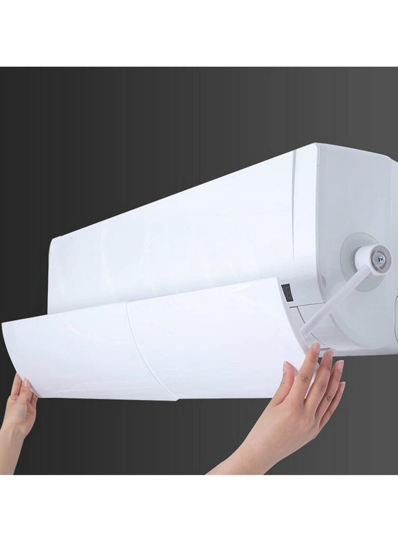Universal Hollow Anti Direct Blowing Air Conditioner Wind Deflector Baffle Shield Adjustable AC Vent Cover Wind Guide Baffle for Cooling Comfort Airflow Redirection Panel  - Image 1