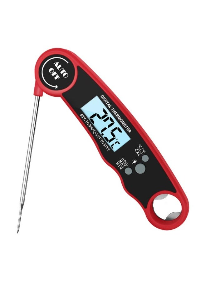 Meat Thermometer Digital - Instant Read Food Thermometer for Cooking, Grilling & BBQ, Waterproof Kitchen Thermometer with Backlit LCD & Adjustable Probe (Fast & Accurate) - Image 1