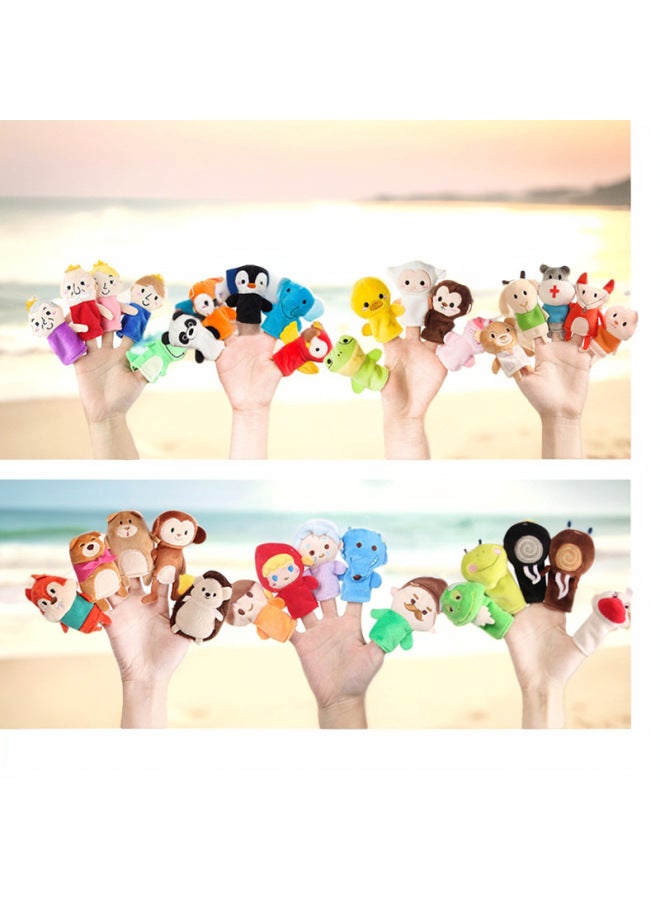 Baby Toy Kindergarten Educational Science And Education Toy Finger Doll Bedtime Story Animal Finger Doll-Color:5 Little Monkeys-Height:7.5cm - Image 3