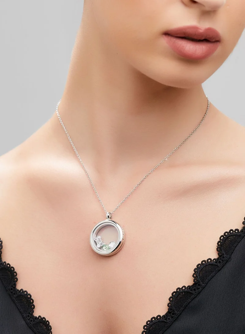 Mestige I Love Dogs Floating Charm Necklace