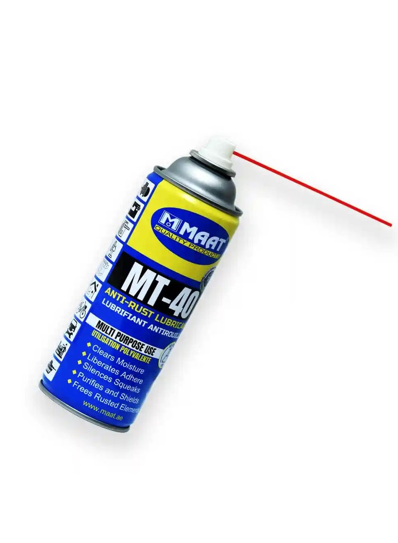 MAAT MT-40 Anti-Rust Lubricant – Multi-Purpose Spray for Rust Removal, Lubrication & Squeak Elimination | Silicone-Free & Eco-Friendly | Automotive, Industrial & Household Use | Made in UAE - Image 3