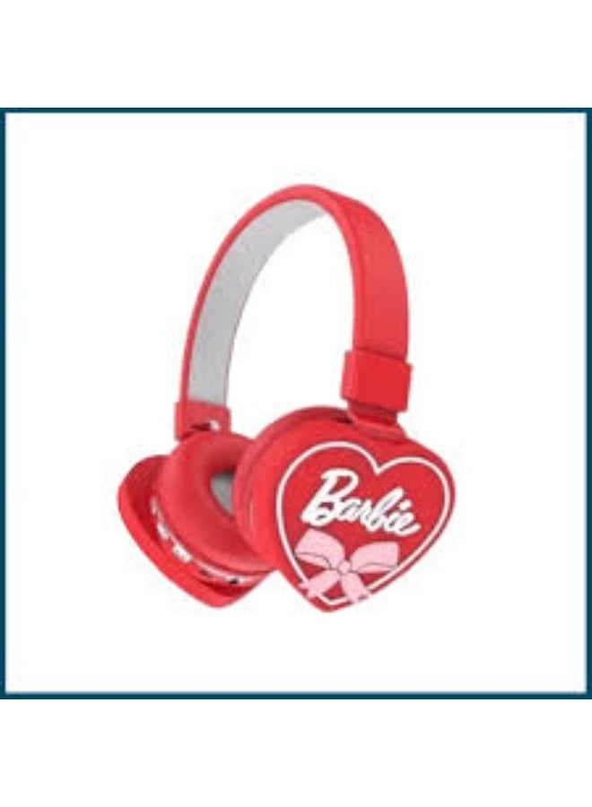 Barbie-themed wireless Bluetooth headphones for kids, foldable, high-quality stereo sound, long-lasting battery, with microphone and 3.5mm AUX input. - Image 2