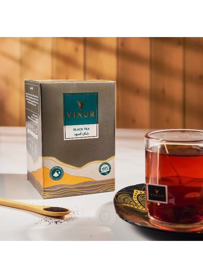VINUR VINUR Premium Black Tea – 20 Pyramidal Tea Bags - Image 2
