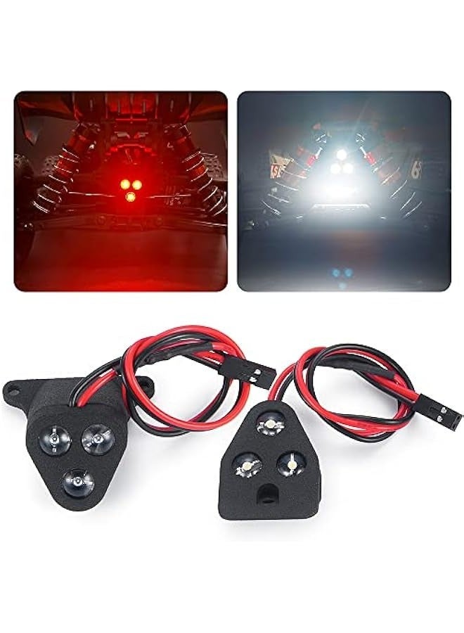 MUNTAQI 1:8th RC Car LED Light Kit Headlight Taillights Front/Rear Lamp for 1/8 ARRMA Typhon 6S BLX/TLR Buggy Upgrades - Image 4