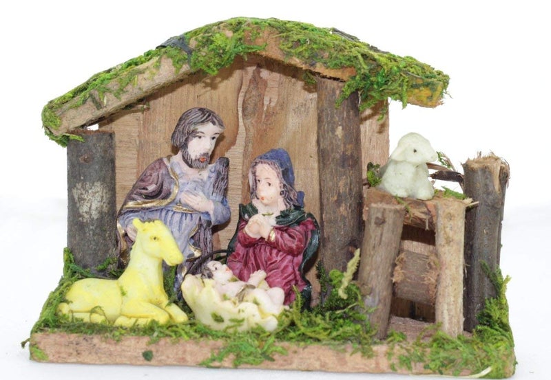 Lilone Beautiful Christmas Crib Nativity Set Multicolor 12 x 5 x 9 CM - Image 1