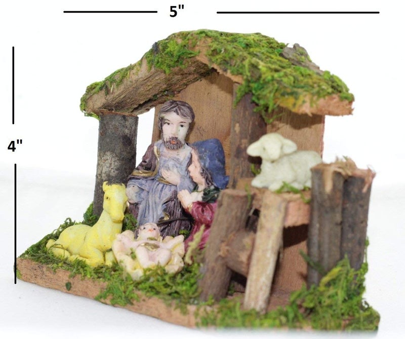 Lilone Beautiful Christmas Crib Nativity Set Multicolor 12 x 5 x 9 CM - Image 3