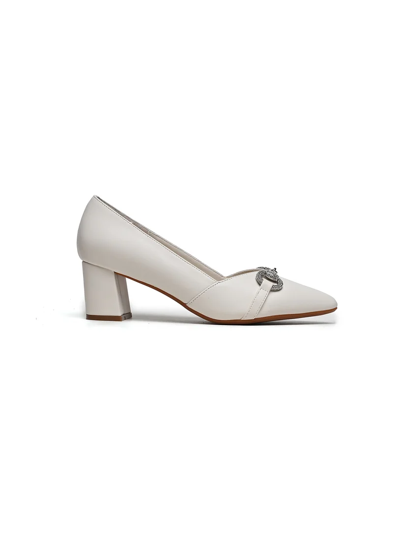 كيوبل Elegant high-heeled pumps with buckle