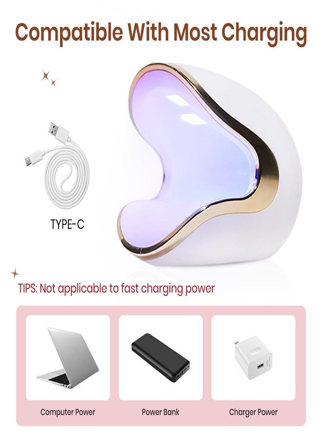 SUPWEE Solid Builder Gel for Nails, Clear White Pink Hard Gel for 3D Nail Art Sculpting with UV Lamp & Chrome Powder for Home DIY Salon, 18g (0.63oz) - Image 5