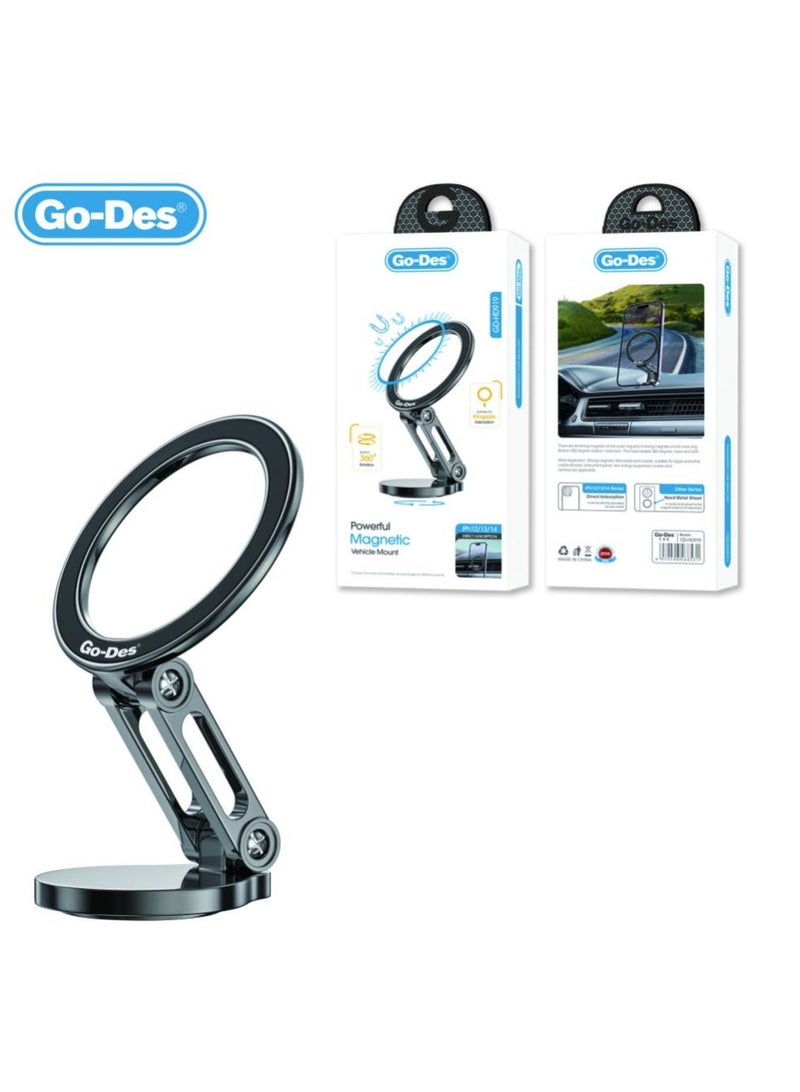 GO-DES Magnetic Car Bracket,Black - Image 2