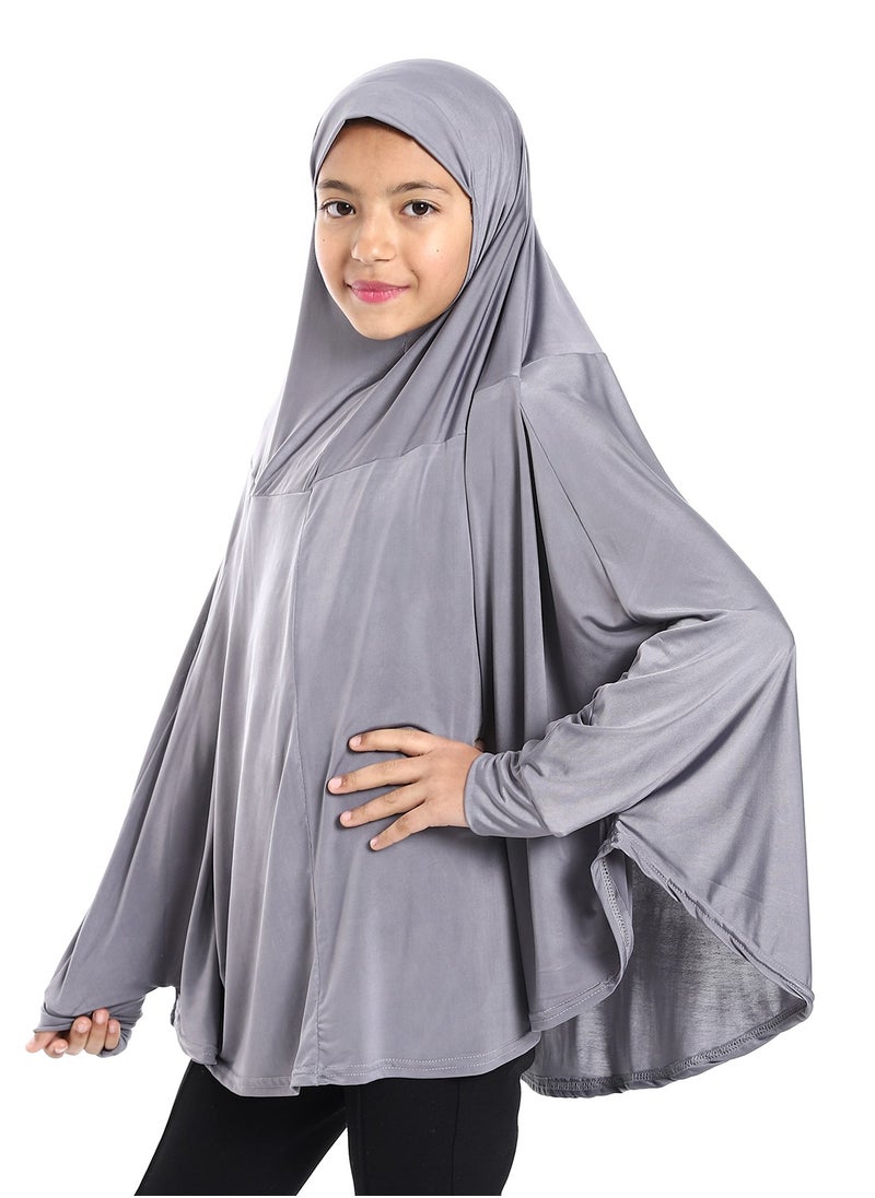 سيزار - خمار صلاة بناتي مزود بأكمام - Image 1