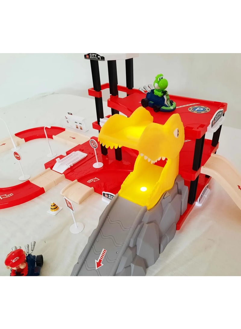 سوبر ماريو لعبة سباق سيارات للأطفال مع مسار كبير و25 قطعة – تصميم مستوحى من عالم الشخصيات الكرتونية، ألوان متعددة - Image 5