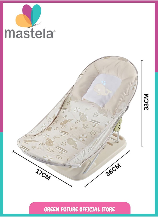 Mastela Baby Bath Seat And Chair For Newborn To Infant, 3 To 18 Month - Grey  - Image 2