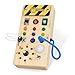 Hoarosall Montessori Wooden Busy Board with 8 LED Light switches Sensory Toys Light Switch Travel Toys for 1 Year Old Baby and Toddler - Image 4