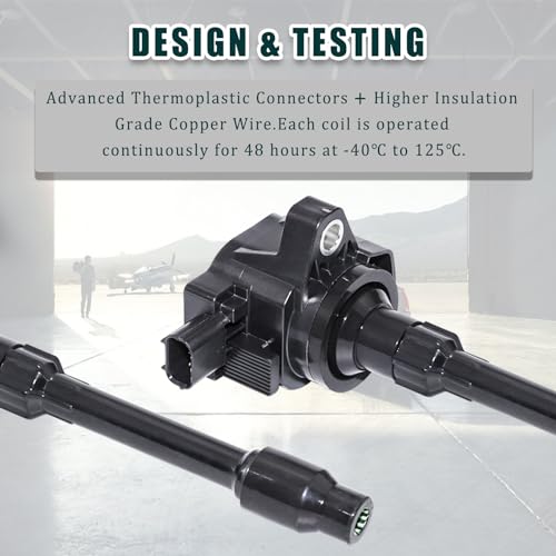 RAWOK Ignition Coil Pack UF781 Compatible with HONDA ACCORD CIVIC CLARITY CR-V INSIGHT 1.5L 2.0L 2016-2022, for ACURA RDX TLX 2.0L 2019-2022, Replace # 3052059B013 CM11-124A (Set of 4) - Image 5