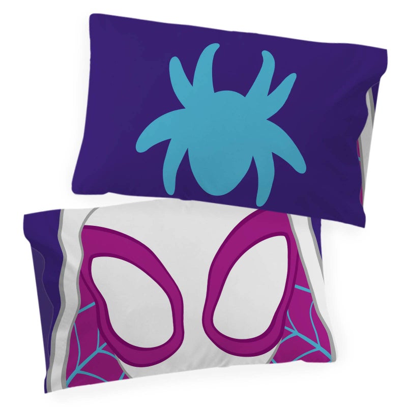 Marvel Spidey & His Amazing Friends Ghost Spider Gwen 1 Single Reversible Pillowcase - Kids Super Soft Bedding - Image 4