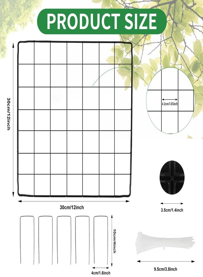 DYAUS 2 Packs Plant Protectors from Animals, 10Pcs 12"x12" Metal Meshes Garden Cloches for Plants, Plant Covers for Protecting Plants, Wire Plant Covers, Chicken Wire Cloche Plant Protector - Image 2