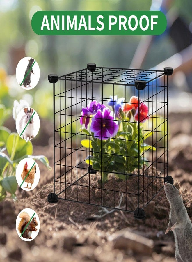 DYAUS 2 Packs Plant Protectors from Animals, 10Pcs 12"x12" Metal Meshes Garden Cloches for Plants, Plant Covers for Protecting Plants, Wire Plant Covers, Chicken Wire Cloche Plant Protector - Image 5