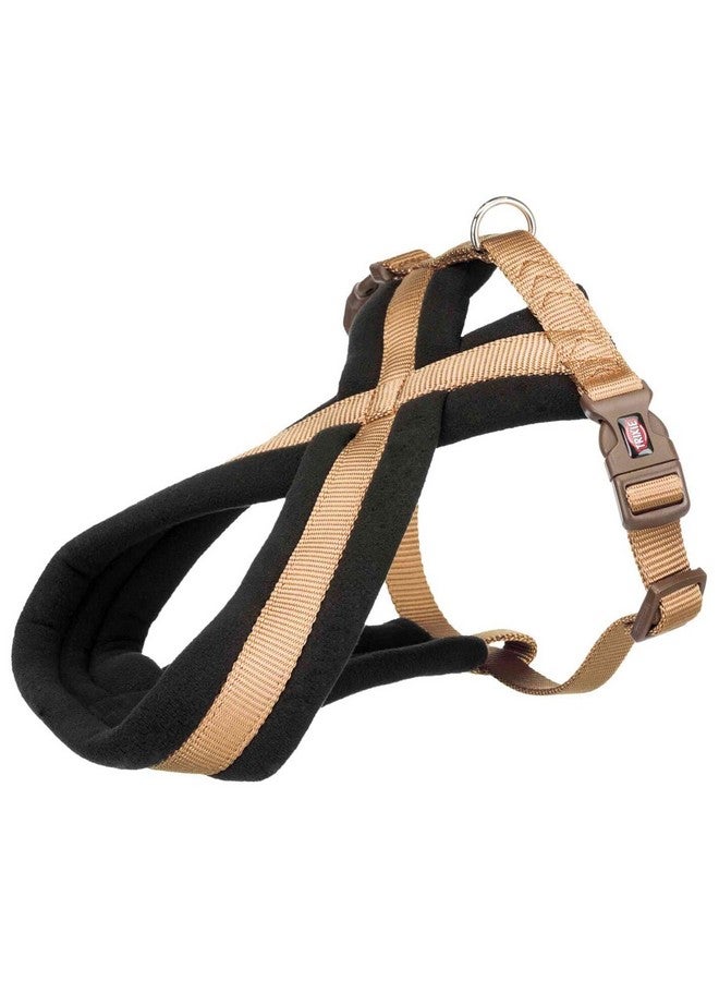 تريكسي حزام تجوال ممتاز للكلاب، حزام قابل للتعديل بدون شد للكلاب، حزام ناعم مبطن وقابل للتنفس للحيوانات الأليفة، كراميل (ML، 50-90 سم)