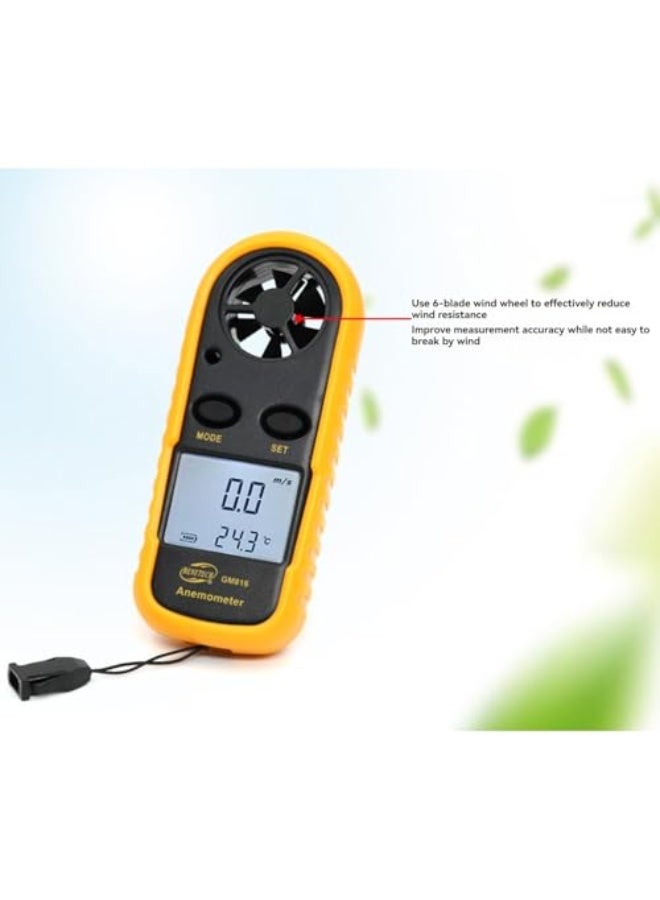 لابيموس GM816 مقياس سرعة الرياح الرقمي مقياس الرياح  - Image 4