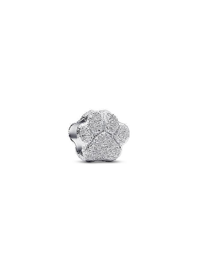 PANDORA Textured Paw Mini Charm - Image 1