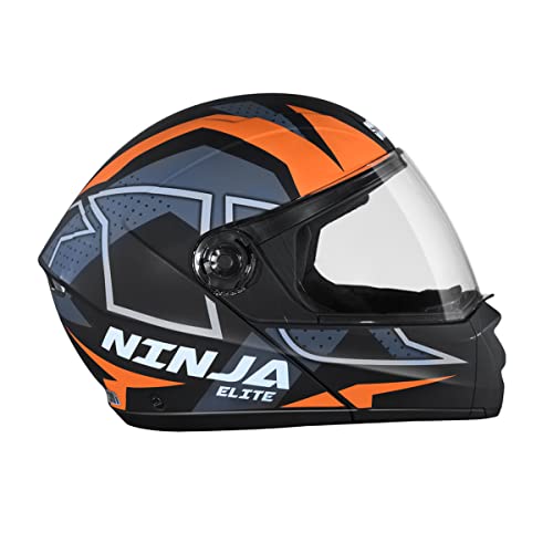 STUDDS Ninja Elite Super D6 FLIP-UP Full FACE Helmet N10 MATT Black-M - Image 4