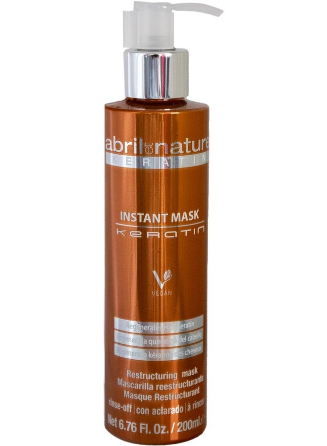 abril et nature Instant Mask Keratin Keratin Mask 200 Ml Treatment For Severely Damaged Hair Restores Strength To The Hair Fibre Powerful Antifrizz Hair Care - Image 1