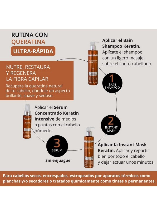 abril et nature Instant Mask Keratin Keratin Mask 200 Ml Treatment For Severely Damaged Hair Restores Strength To The Hair Fibre Powerful Antifrizz Hair Care - Image 3