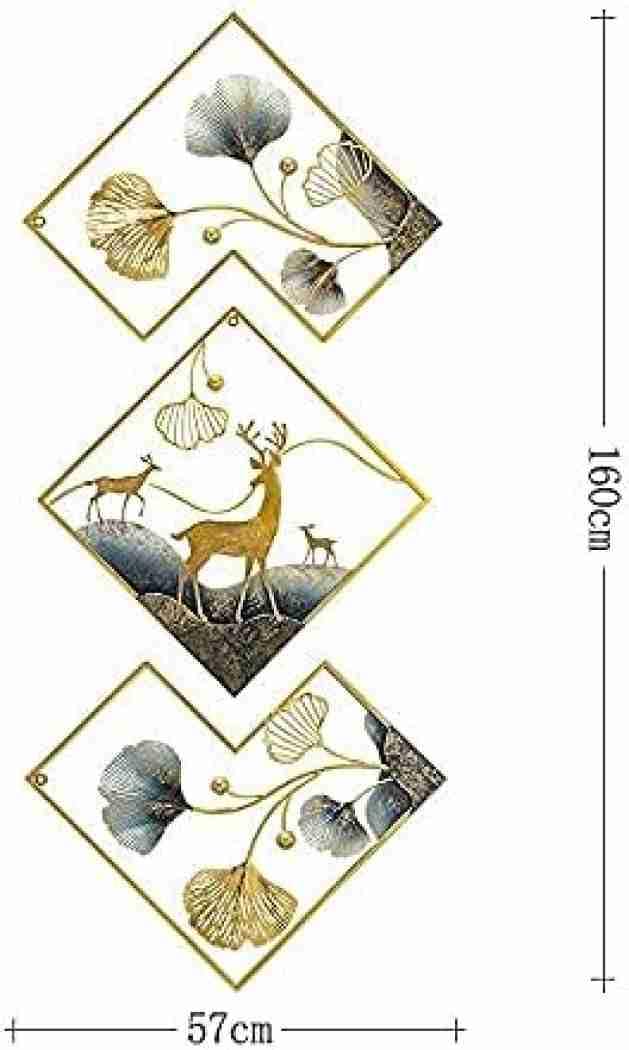 Eclectic home E Home Eclectic home E Home Metal Wall Dcor Wall Hanging Wall Arts for HomeLiving RoomBedroomHotel Size 4820 inch Multicolor  - Image 3