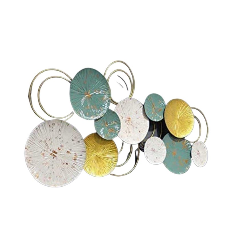 Eclectic home E Home Eclectic home E Home Metal Wall Dcor Wall Hanging Wall Arts for HomeLiving RoomBedroomHotel Size 4820 inch Multicolor  - Image 1