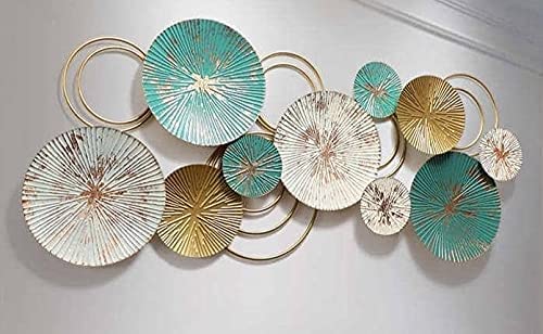 Eclectic home E Home Eclectic home E Home Metal Wall Dcor Wall Hanging Wall Arts for HomeLiving RoomBedroomHotel Size 4820 inch Multicolor  - Image 4