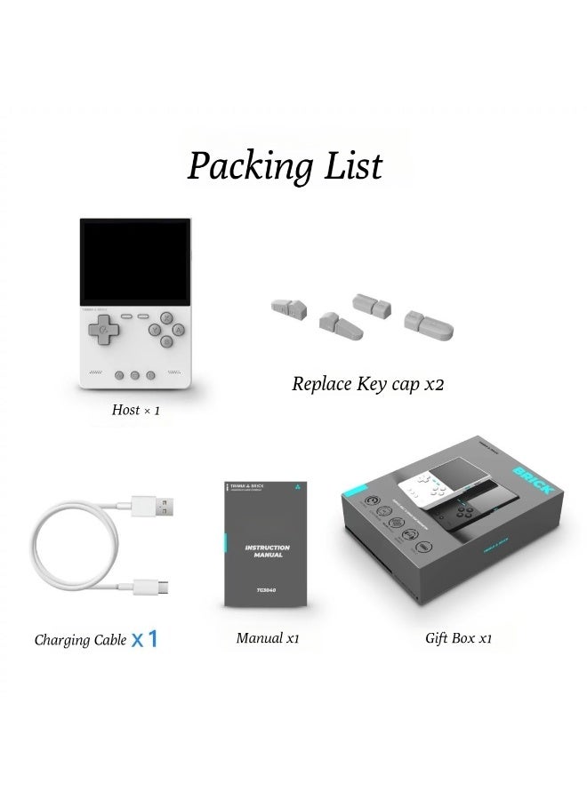 تريميو وحدة تحكم محمولة TRIMUI BRICK مع إضاءة محيطية، PSP ريترو، FC أركاد، وحدة تحكم ألعاب GBA نقطة إلى نقطة عالية الوضوح - Image 2