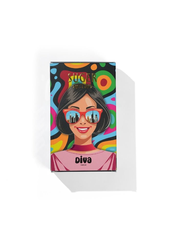 AMD Perfumes Suger Retro Diva By AMD Perfumes Women Fragrance Eau de Parfum EDP 100ml - Image 4