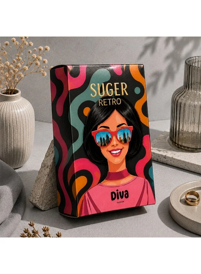 AMD Perfumes  Suger Retro Diva By AMD Perfumes Women Fragrance Eau de Parfum EDP 100ml for Women | Best Price UAE