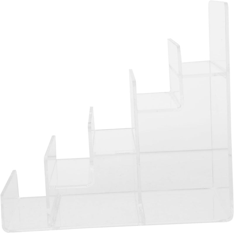 Garneck Acrylic Riser Display Stand Wallet Organizer Rack for Efficient Storage Compact Design for Retail Purse Display Sturdy and Portable Wallet Shelf for Neat - Image 1