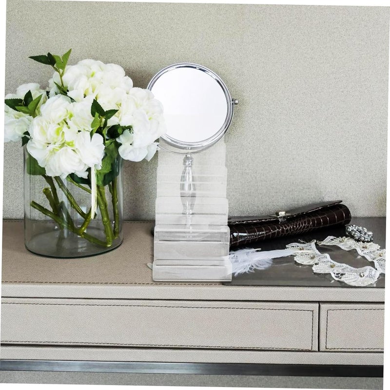 Garneck Acrylic Riser Display Stand Wallet Organizer Rack for Efficient Storage Compact Design for Retail Purse Display Sturdy and Portable Wallet Shelf for Neat - Image 5