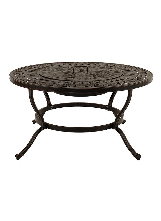Schondor Furniture Barcelona | Firepit Long | 6 Seater | Made in Aluminum Cast | Outdoor Furniture | Made in Aluminum Cast | Patio | Perfect for Any Outdoor Space | Garden | Backyard  - Image 2